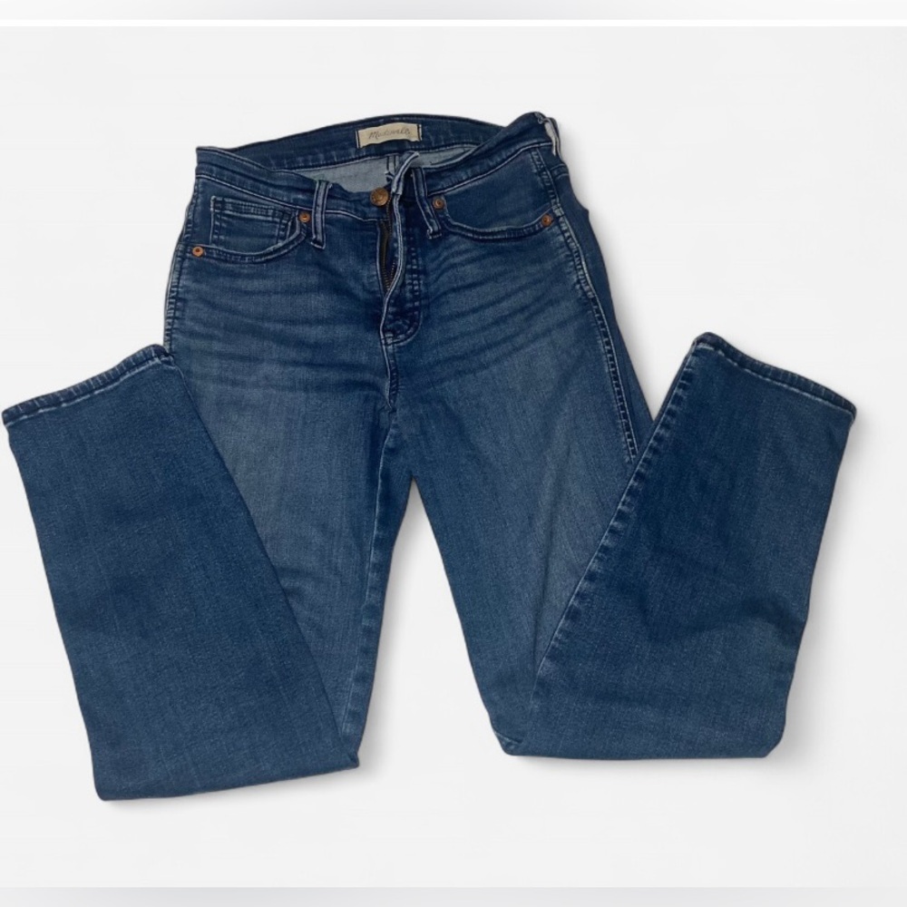 Madewell Mid-Rise Stovepipe Jeans in Dahill Wash Size 25 - Picture 2 of 5